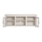 Flash Furniture Gray Wash Oak TV Stand - Glass Fronted Doors 65" GC-MBLK65-WH-GG - alternate 4